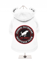''K9 Unit Zombie Response Team'' Fleece-Lined Dog Hoodie / Sweatshirt