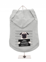''Police Mugshot - Pug'' Dog Hoodie / T-Shirts