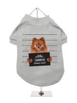 ''Police Mugshot - Pomeranian'' Dog T-Shirt