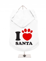 ''Christmas: I Love Santa'' Dog Hoodie / T-Shirt