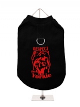 ''Respect The Yorkie'' Harness-Lined Dog T-Shirt