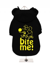 ''Bite Me'' Fleece-Lined Dog Hoodie / Sweatshirt