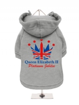 ''Queens Jubilee: Queen Elizabeth II'' Fleece-Lined Dog Hoodie / Sweatshirt