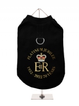 ''Queens Jubilee: ERII Platinum Jubilee'' Harness-Lined Dog T-Shirt