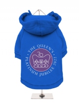 ''Queens Jubilee: Official Jubilee Emblem'' Fleece-Lined Dog Hoodie / Sweatshirt