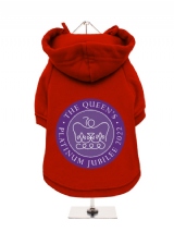 ''Queens Jubilee: Official Emblem'' Fleece-Lined Dog Hoodie / Sweatshirt