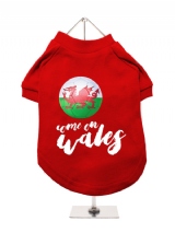 ''World Cup 2022: Come On Wales'' Dog T-Shirt