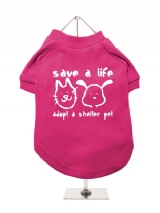 ''Save A Life, Adopt A Shelter Pet'' Dog T-Shirt