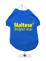 ''Maltese Designer Wear'' Dog T-Shirt