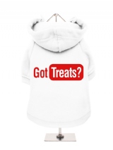 ''Got Treats?'' Fleece-Lined Dog Hoodie / Sweatshirt