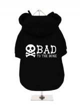''Bad To The Bone'' Fleece-Lined Dog Hoodie / Sweatshirt