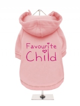 ''Favourite Child'' Fleece-Lined Dog Hoodie / Sweatshirt