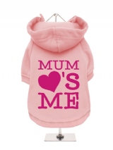 ''Mothers Day: Mum Loves Me'' Fleece-Lined Dog Hoodie / Sweatshirt