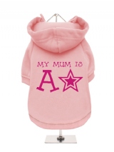 ''Mothers Day: My Mum is a Star'' Fleece-Lined Dog Hoodie / Sweatshirt