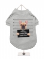 ''Police Mugshot - French Bulldog'' Dog T-Shirt