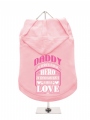 ''Fathers Day: Daddy Love #P'' Dog Hoodie