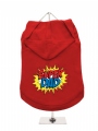''Fathers Day: Comic Superdad'' Dog Hoodie
