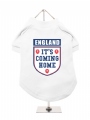 ''World Cup 2022: England Its Coming Home'' Dog T-Shirt