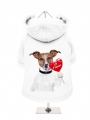 ''Valentines Day: Je taime Candy Heart'' Dog Sweatshirt