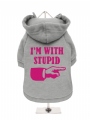 ''Im With Stupid'' Dog Sweatshirt